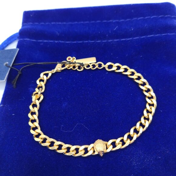 Kurt Geiger Gold Curb Chain Eagle Bracelet NWT!  NEW! - Picture 3 of 8